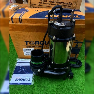 TORQUE ปั๊มจุ่ม แสตนเลส ไดโว่ รุ่น TQ-DS750-50 ท่อส่ง 2 นิ้ว ปริมาณน้ำ 350ลิตร/นาที ไดโว่ ปั๊มน้ำ