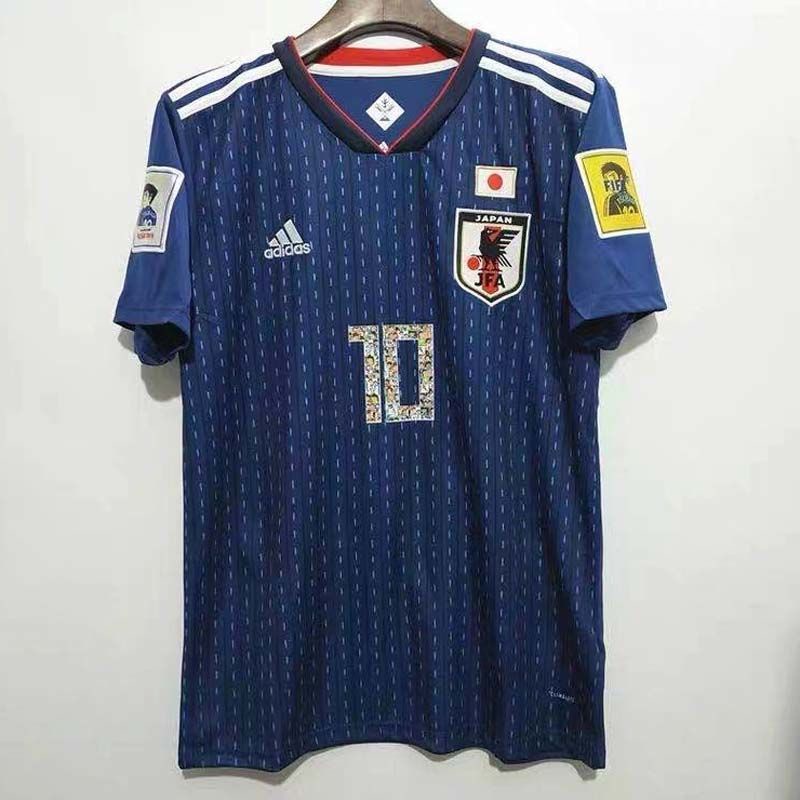 2018 ญี่ปุ่นบ้านฟุตบอล Jersey Captain Tsubasa Jersey เบอร์ 10
