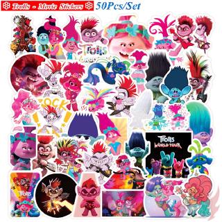 ❉ Trolls - Series 01 DreamWorks Studios 3D Movie Character สติ๊กเกอร์ ❉ 50Pcs/Set DIY Fashion Luggage Laptop Skateboard Decals Doodle สติ๊กเกอร์