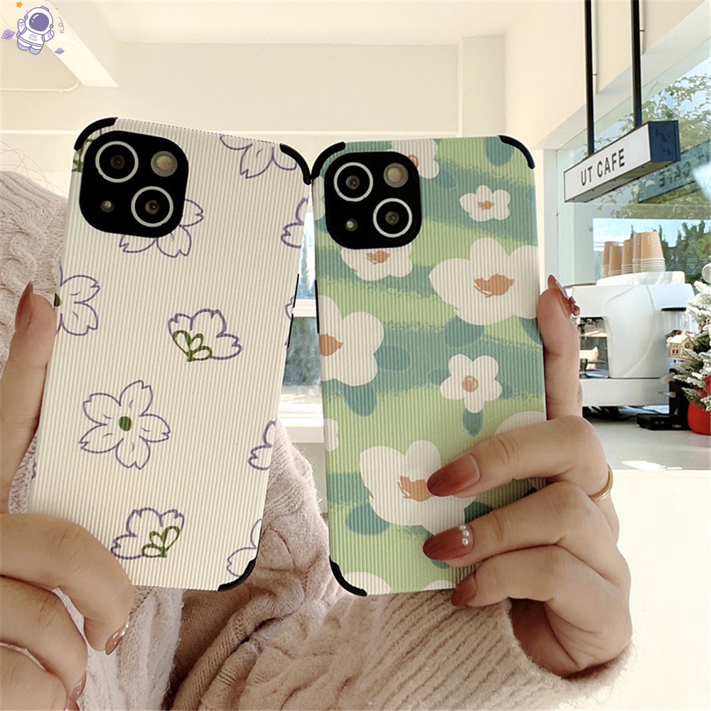 [Ready Stock] Samsung Galaxy Note 8 9 J4 J6 Plus J6+ J2 J5 Pro J7 Pirme On7 2016 J710 J510 J310 J530 J730 A9S G530 G532 Phone Case Fashion Simple floral Flowers Pattern Lambskin Shockproof Soft Protective Cover