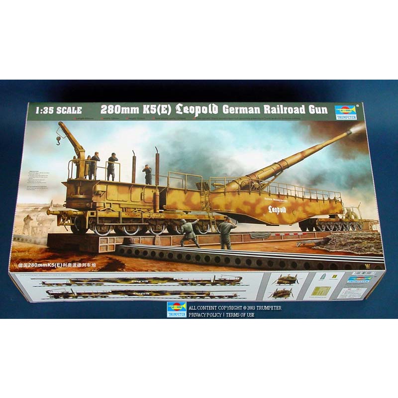 1/35 280 mm.German Leopold Railgun Trumpeter #00207