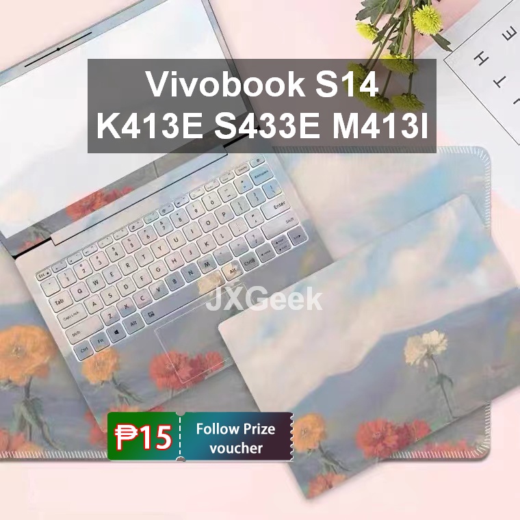 สติ๊กเกอร์แล็ปท็อป Asus Vivobook 14 S14 K413E S433E S433J M413 M413I M433 M433U Zenbook UM433 Asus V