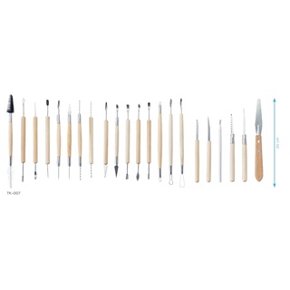 ชุดเครื่องมือแต่งดิน (22ชิ้น) / Decorating Tool Kit (22pcs)