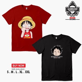 เสื้อยืดผ้าฝ้ายพิมพ์ลายแฟชั่น เสื้อยืด ลายการ์ตูนอนิเมะ One Piece Luffy Console