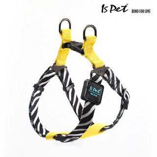 ISPET - Easy Walk Harness (HR0063) สายรัดอก สุนัขและแมว สีเหลือง ดำ