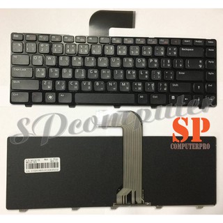 KEYBOARD DELL คีย์บอร์ด Dell Vostro V3460 1450 3420 3450 ,Inspiron 5520, N4110,N4050 N5520, N5420 , M4040 N5050 (TH-EN)