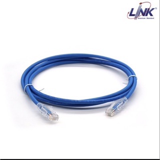 LINK สายแลน Patch Cord CAT 6 1 เมตร  สีฟ้า US-5101LZ-4  RJ45 - RJ45