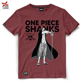(Dextreme) T-shirt DOP-1576  ONe Piece ลาย Shanks   มีสีแดงและสีดำ