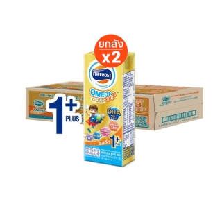 [โค้ดลด 225.-PHZS2QF8][ขายยกลังx2] โฟร์โมสต์ โอเมก้า 369 โกลด์ 1 พลัส รสจืด 180มล (24กล่อง/ลัง) Foremost Omega 369 Gold 1 Plus Plain 180ml (นมกล่องUHT)