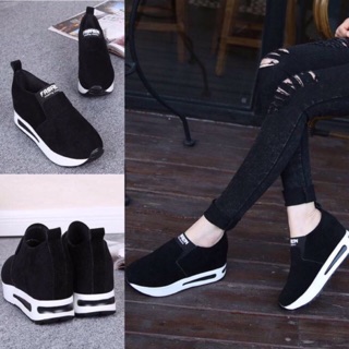 พร้อม ส่งรองเท้าผ้าใบแฟชั่นแบบสวมslip on น้ำหนักเบา