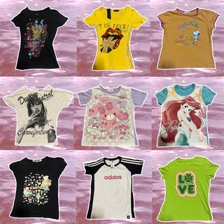 เสื้อผ้ามือสอง Y2K babytee 90’s (lot 8)