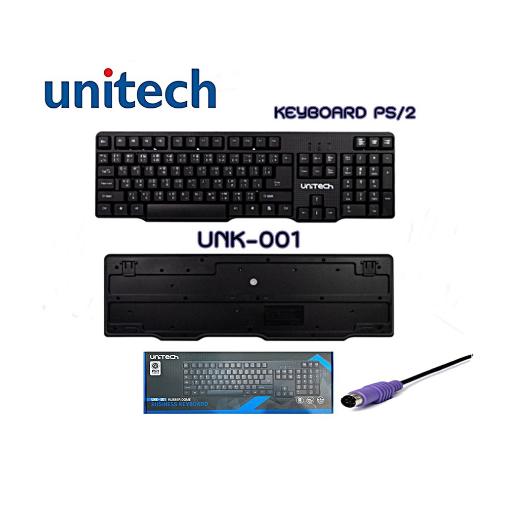 Keyboard / MOUSE    Unitech PS2 UNK-001 คีย์บอร์ด ยูนิเทค PS/2