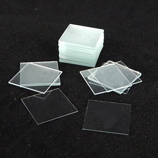 กระจกปิดสไลด์ขนาด 22 x 22 mm (Cover Glass 22 x 22 mm) (3 กล่อง/ชุด)