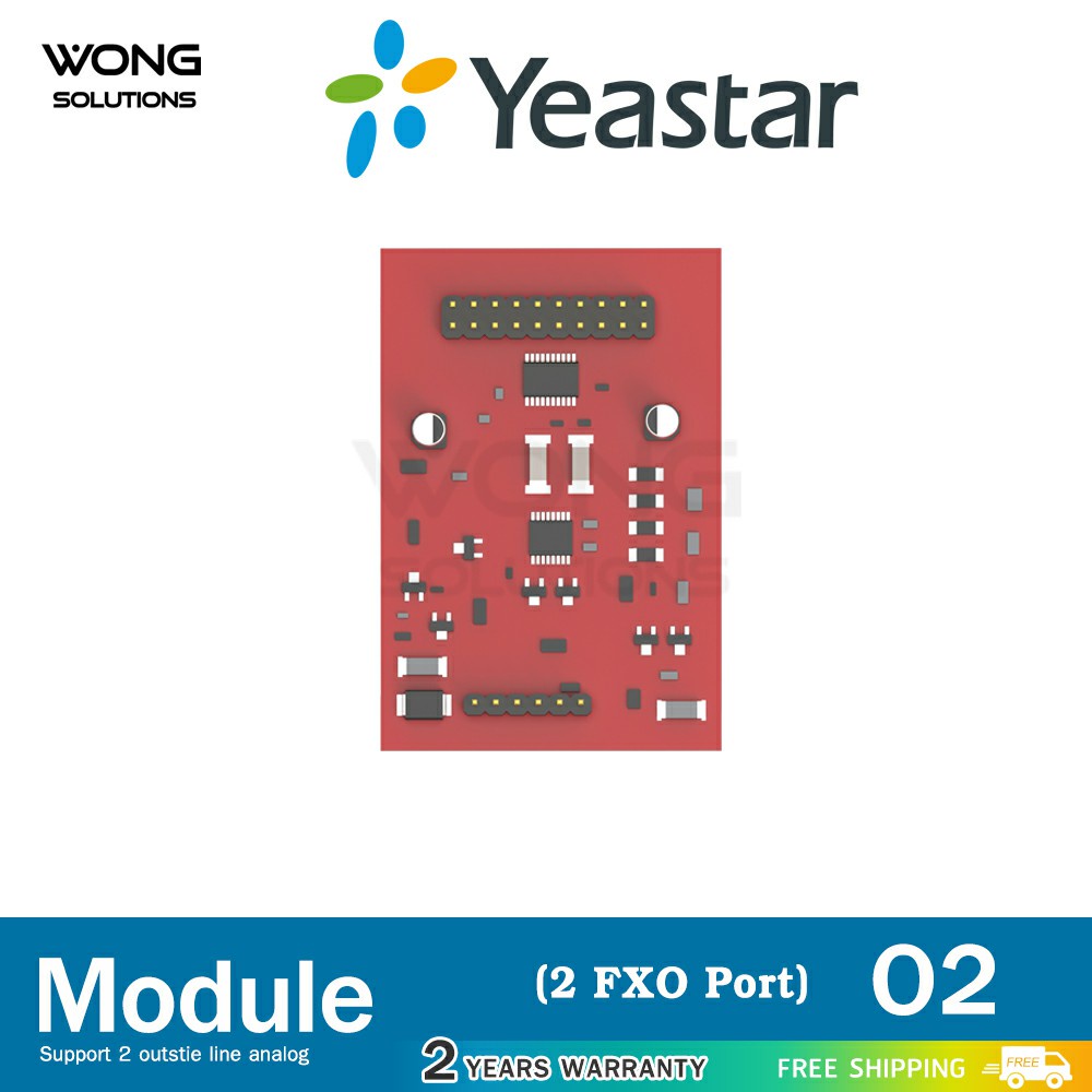 Yeastar O2 2-FXO-Port Module การ์ดเพิ่ม 2 สายนอก ระบบ Analog