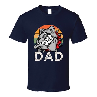 Gildan เสื้อยืดผ้าฝ้าย 100% พิมพ์ลาย Dad Stay Home Bulldog Mascot Face แฟชั่นยอดนิยม สําหรับของขวัญ