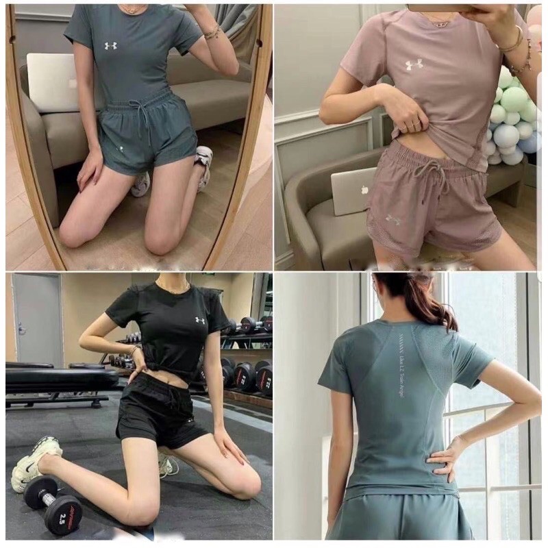 ชุดออกกำลังกายผู้หญิง (เสื้อ+กางเกง)&(แยกขาย)พร้อมส่ง ชุดโยคะ ชุดวิ่ง