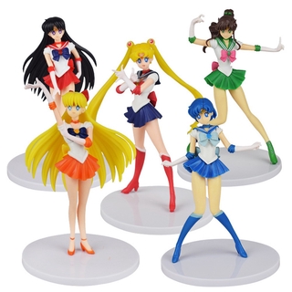 Chamaa โมเดล ฟิกเกอร์ Sailor Moon ครบเซต 5ตัว เซเลอร์มูน เซเลอมูน