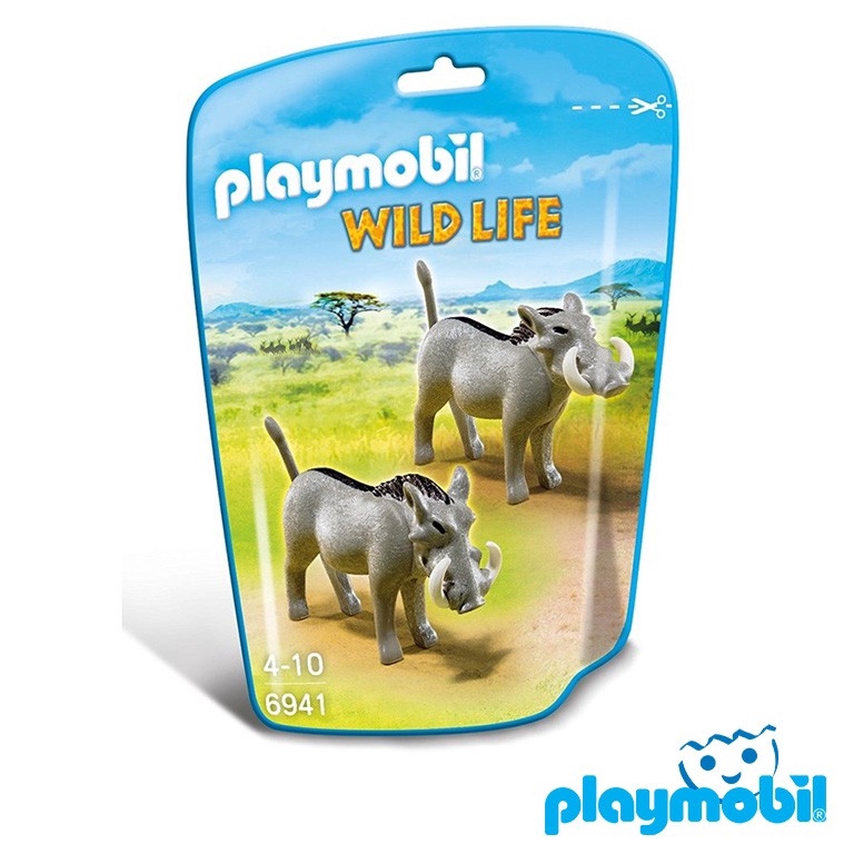 Playmobil 6943  Wifd life Wildebeest แอคชั่นฟิกเกอร์  ไวล์ดไลฟ์ วัวกระทิงป่า และลูก
