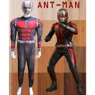 cp189 ชุดAnt Man มนุษย์มดมหากาฬ ชุดแอนท์แมนมัดกล้าม เหมาะกับความสูง 165-180 cm.