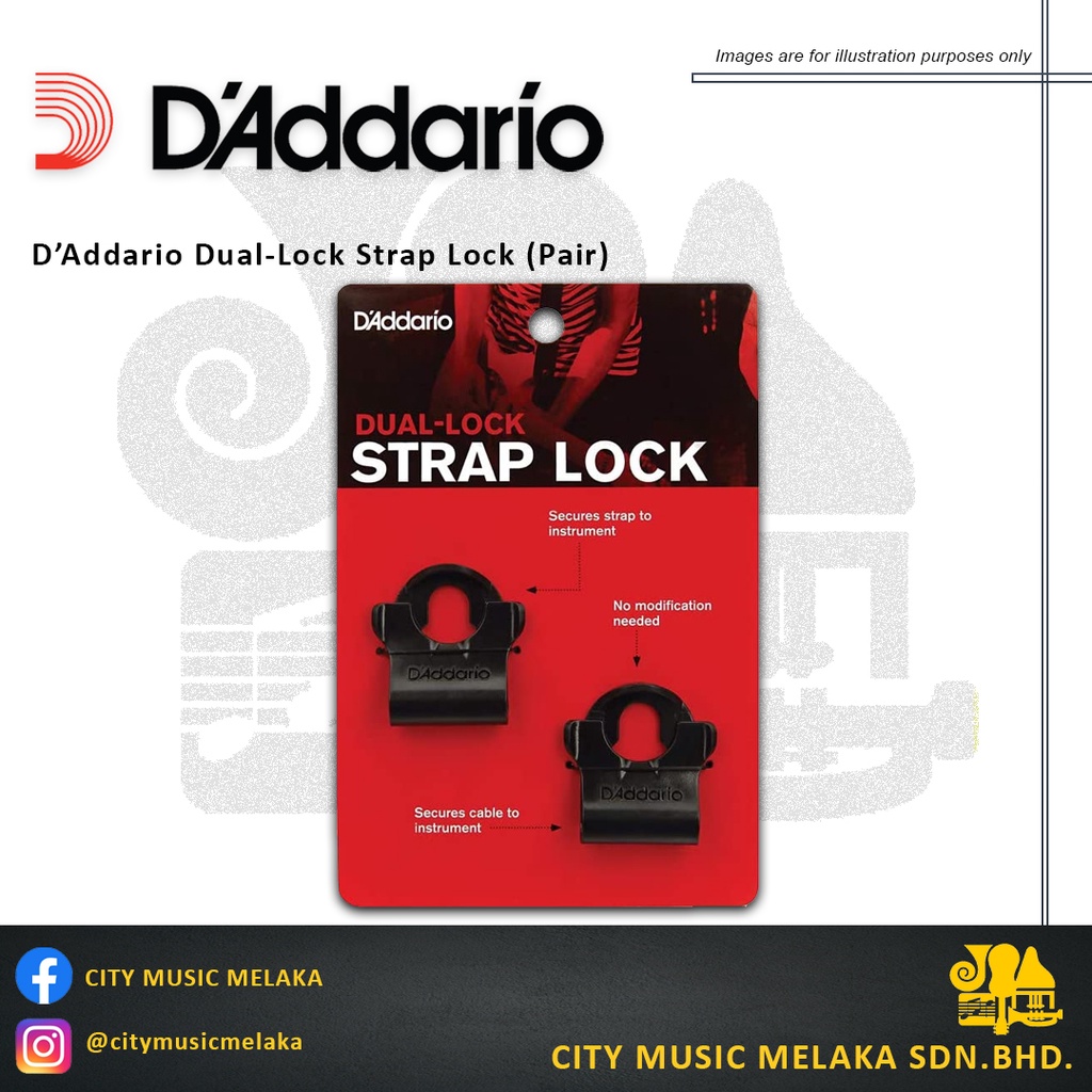Dadaddario Dual-Lock Strap Lock (คู่)