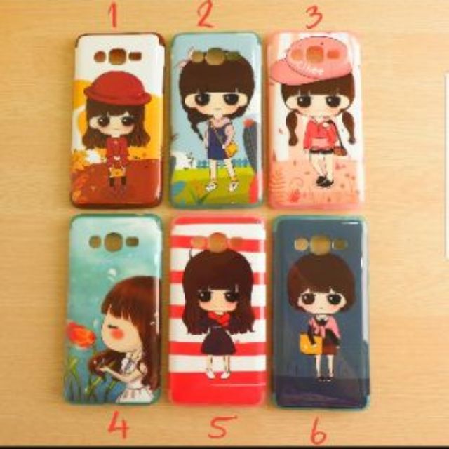 เคสการ์ตูนน่ารัก+ฟิล์มกระจก J2 prime / Grand prime