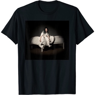 เสื้อยืดโอเวอร์ไซส์เสื้อยืด พิมพ์ลาย Billie Eilish อย่างเป็นทางการ สไตล์หวานแหววS-3XL