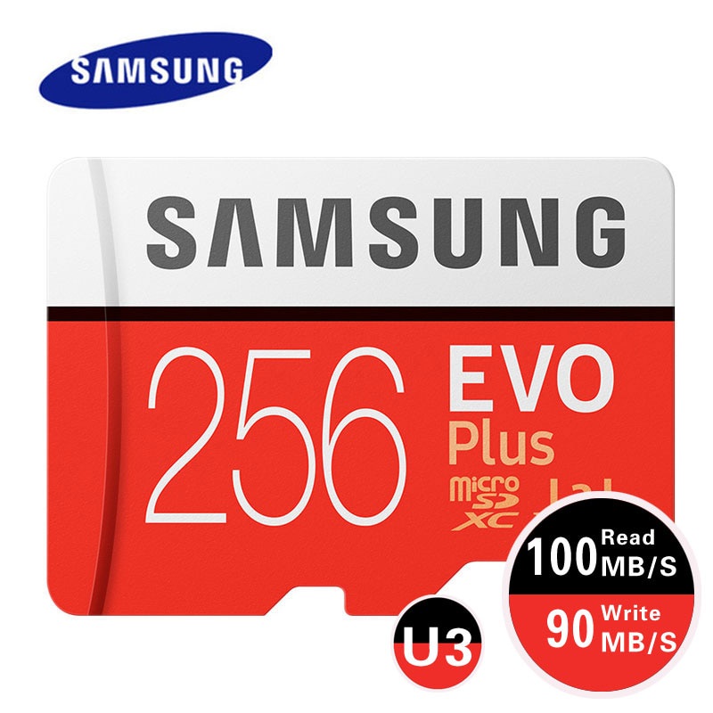 SAMSUNG Memory Card 512GB 256G 128GB C10 EVO Plus U3 Micro SD Card 64GB U1 SDXC 100MB/s TF Card SDHC