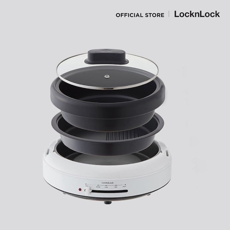 LocknLock หม้อไฟฟ้า Multi Cooker ความจุ 4 L. รุ่น EJP548WHT