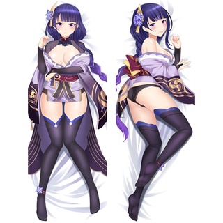 พร้อมส่ง ปลอกหมอนอิงสองด้าน พิมพ์ลายอนิเมะ Raiden Shogun Dakimakura Kawaii Otaku ขนาด 150x50 ซม.