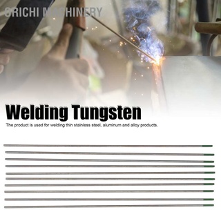 Orichi Machinery 10Pcs WP Rod Tungsten Electrode Arc Needle for Welding Thin Aluminum Steel Green 1.6mm