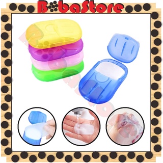 BOBASTORE Sabun Cuci Tangan Kertas Isi 20 PCS Sabun Kertas Cuci Tangan Paper Soap Praktis Mini Travelling Stockami R520