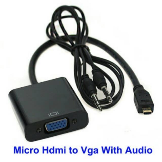 ตัวแปลง Micro hdmi เป็น vga พร้อมเสียงตัวแปลง micro hdmi เป็น vga