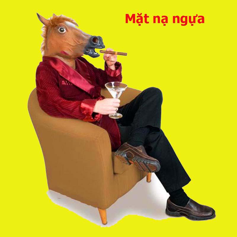 ขาย HLOWEEN คุณภาพสูง HORSE HEAD COSTUME MASK