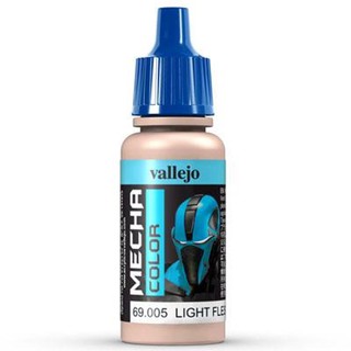 Vallejo MECHA COLOR 69.005 Light Flesh สีสูตรน้ำ ไม่มีกลิ่น ใช้งานง่าย ใช้พู่กัน หรือ AirBruhs ได้ทั้งหมดเนื้อสีเนียน.