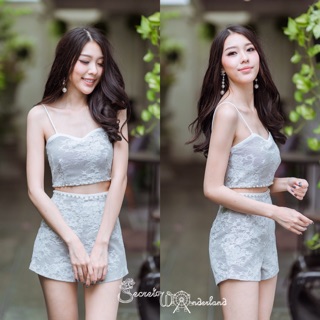 ชุดเซ็ตสายเดี่ยวสวยละมุนมากจ้า