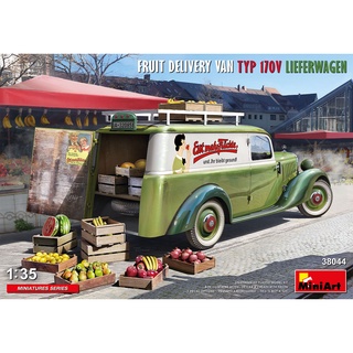 Scale Model MiniArt 1/35 MI38044 FRUIT DELIVERY VAN TYP 170V LIEFERWAGEN