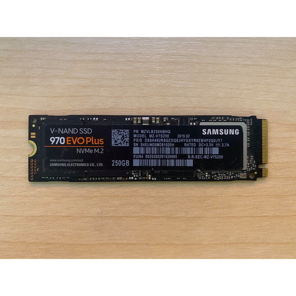 250 GB SSD (เอสเอสดี) SAMSUNG 970 EVO PLUS PCIe/NVMe M.2 2280 ไม่มีกล่อง #2