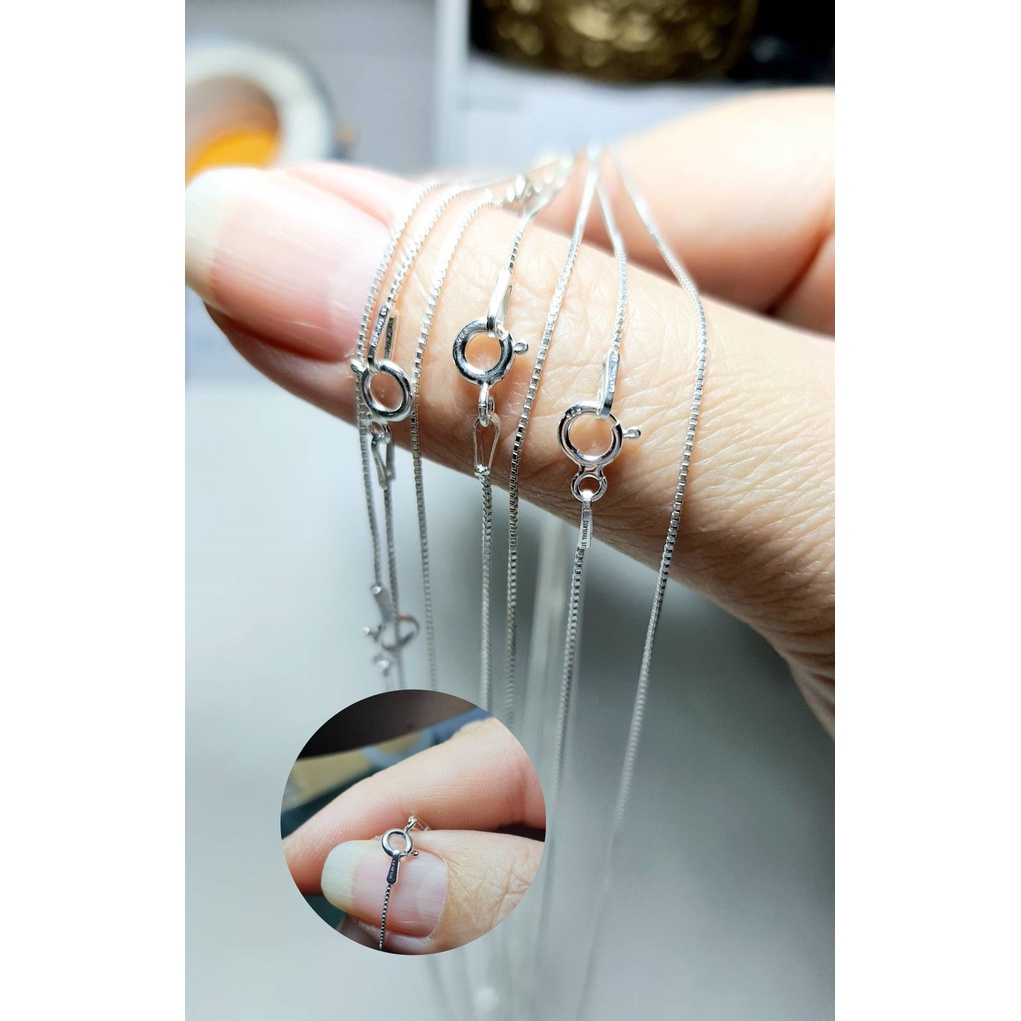 💥สร้อยคอเงินsterling -silver _​925-ITALYแท้ๆนำเข้ามีตราตอกชัดเจน💯💯💯