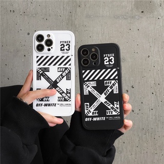 เคสซิลิโคน สำหรับ ไอโฟน iPhone 14 Pro Max iPhone 13 Pro Max iPhone 12 Pro Max iPhone 11 Pro Max iPhone X XR XS Max Fashion OFF WHITE Silicone Case