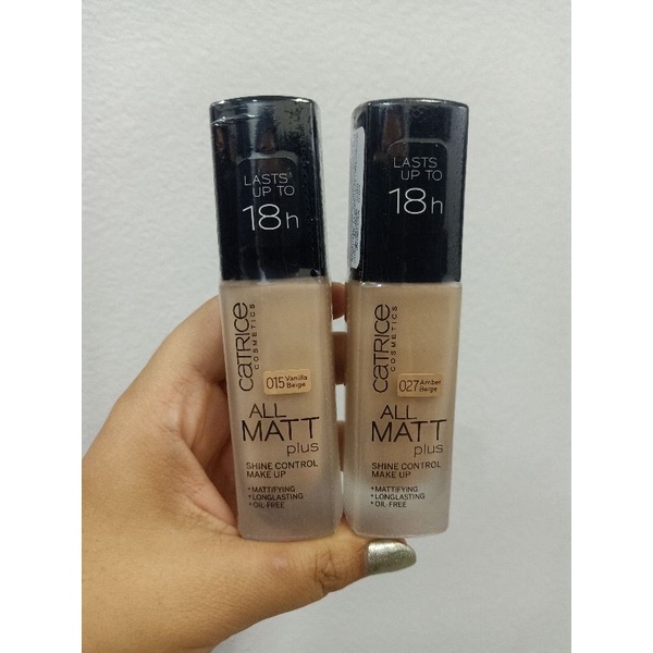 รองพื้นเนื้อแมตต์ catrice all matt 30ml.