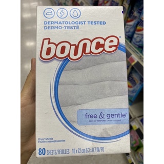 Bonce Dermatologist Tested Free - Gentle 80 Sheets