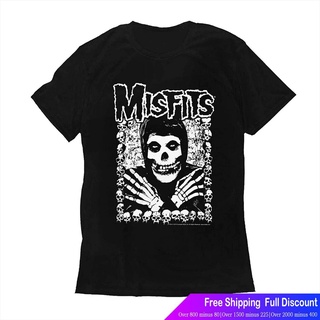 ผ้าฝ้าย 100%สุดยอดไฟ เสื้อยืดแขนสั้น Impact Misfits Mens Fashion T-Shirts Black M Popular T-shirts คนดังS-3XL