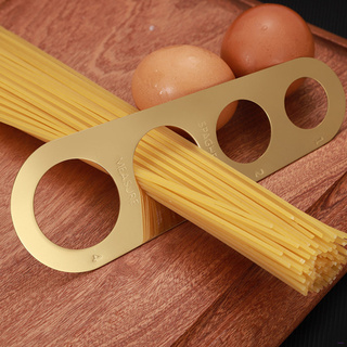 Spaghetti Ruler Stainless Steel Pasta Serving Measure Tool Kitchen Pasta Measurer Cooking Supplies, Gold