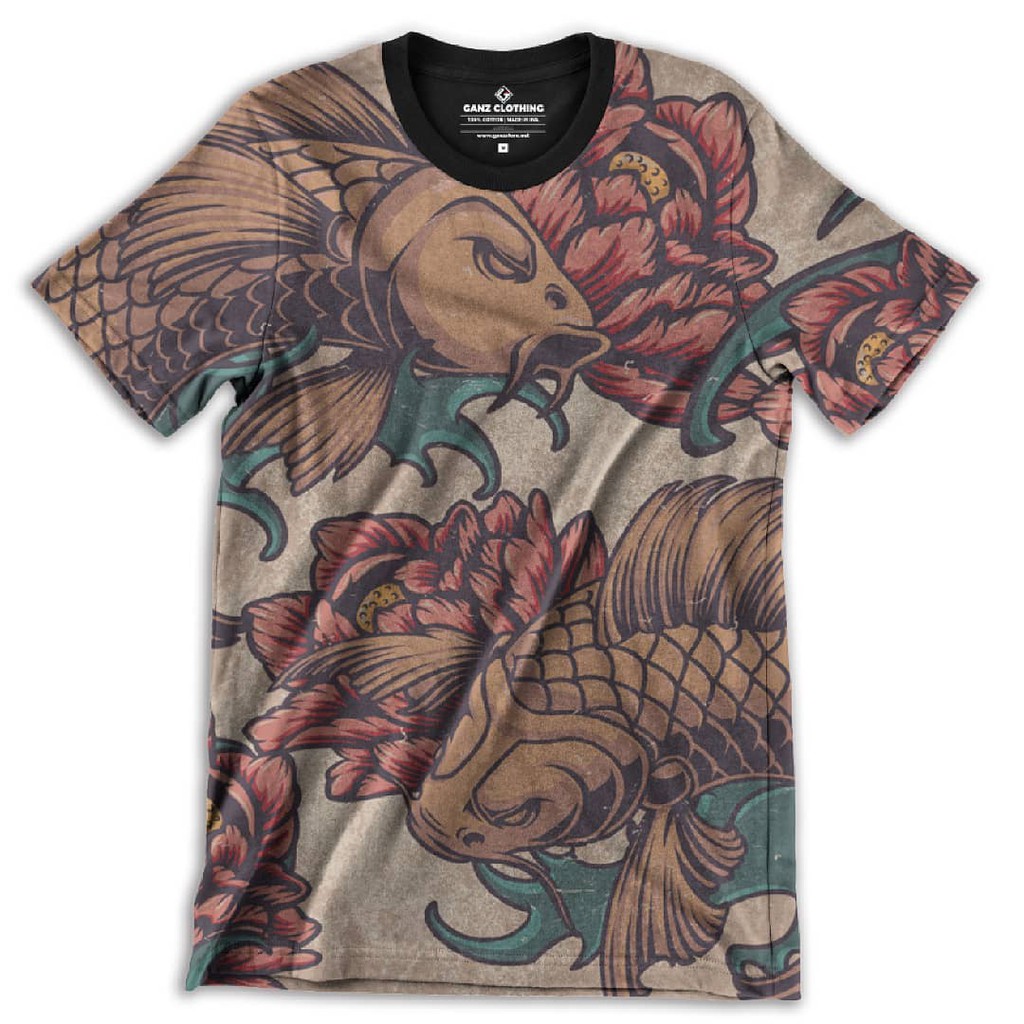 เสื้อพิมพ์ลายเต็ม - Fish Koi FP 002