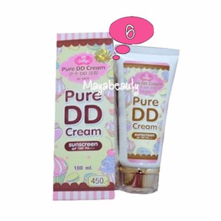 by jellys Pure DD Cream เพียวดีดีครีม ดีดีครีมเจลลี่ หัวเชื้อผิวขาว100ml. (6กล่อง)#405