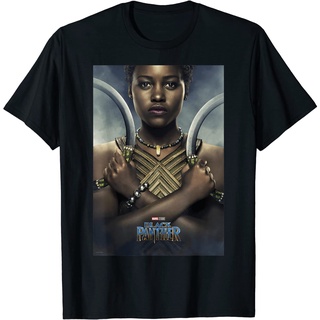 เสื้อยืด พิมพ์ลายกราฟิก Marvel Black Panther Avengers Nakia สําหรับผู้ชาย