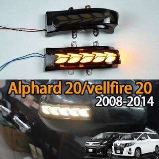 Alphard 20 vellfire 20(2008-2014) ไฟเลี้ยวติดกระจกมองหลัง สําหรับวิ่งกลางวัน estima (2006-2018) Voxy noah (2007-2013) Sienna XL30 2011-2019