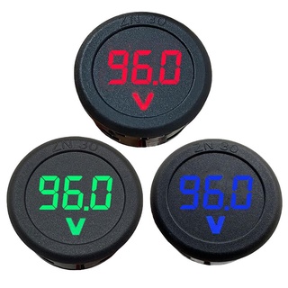 มิเตอร์วัดแรงดัน กันน้ำ 5Vdc-100Vdc ทรงกลม Circular Voltmeter meter มิเตอร์ วงกลม ไฟดีซี