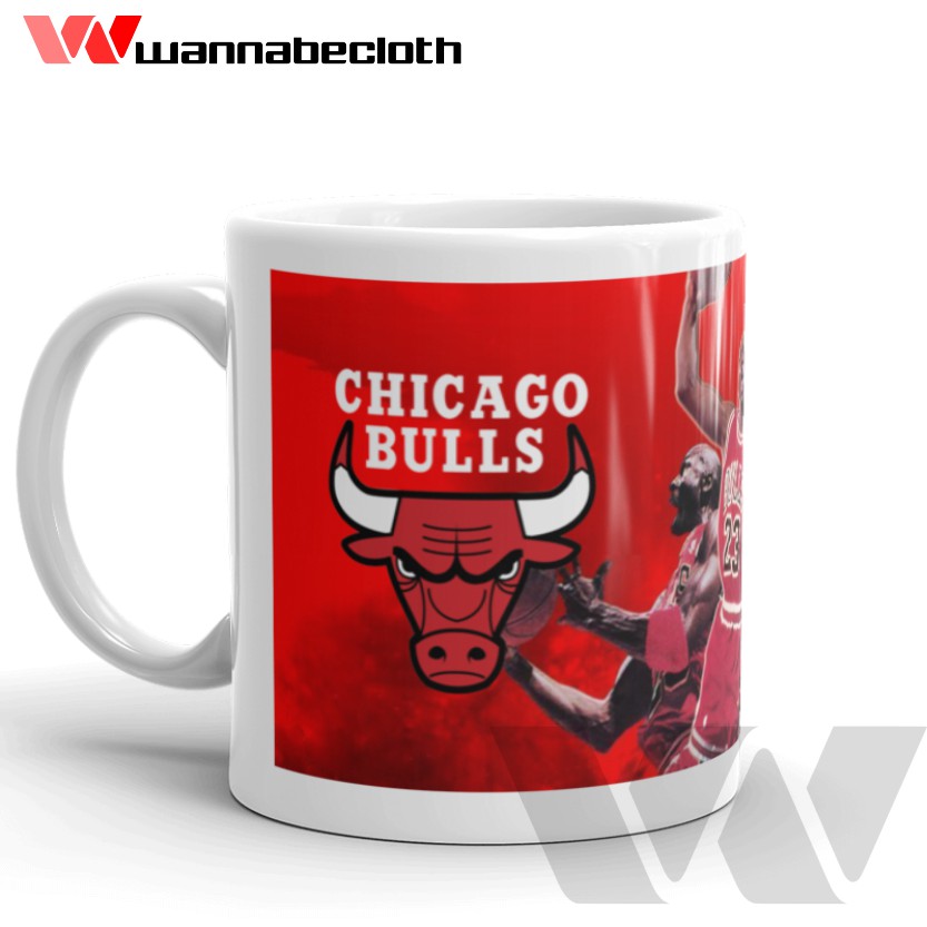 แก้วบาสเก็ตบอล Chicago Bulls NBA Chicago Bulls Michael Jordan