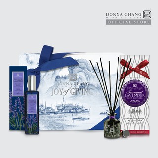 DONNA CHANG Tranquil Lavender Home Set ดอนน่า แชง ก้านไม้หอมกระจายกลิ่น น้ำหอมปรับอากาศ สเปรย์ปรับอากาศ